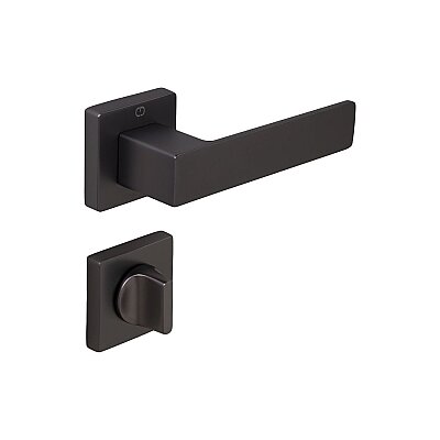 Çebi Cube Modeli Kare Rozetli Wc Kapı Kolu Mat Antrasit (A51679168227) - Çebi (1)