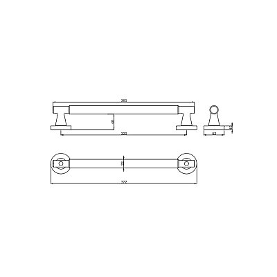 Soho Modeli Çekme Kol Mat Sarı 320 mm (A518332010235) - Çebi (1)