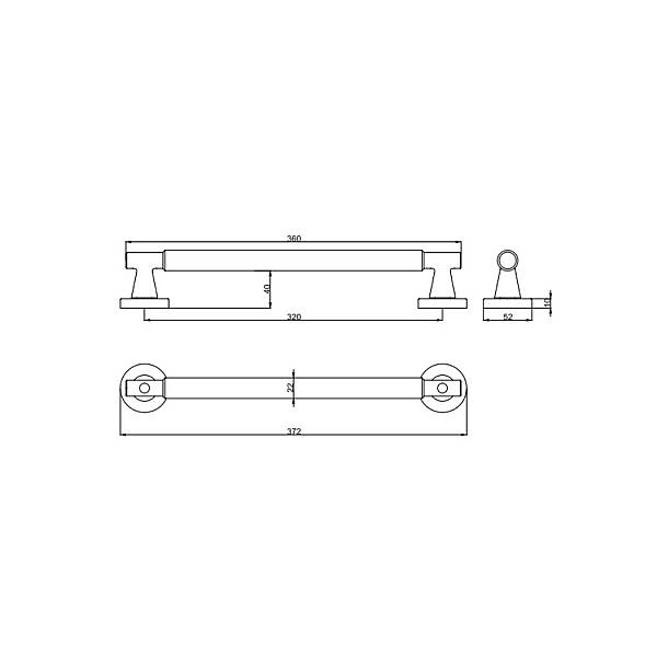 Soho Modeli Çekme Kol Mat Sarı 320 mm (A518332010235) - 2
