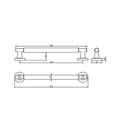 Soho Modeli Çekme Kolu Mat Sarı 320 mm (A518332030235) - Çebi (1)
