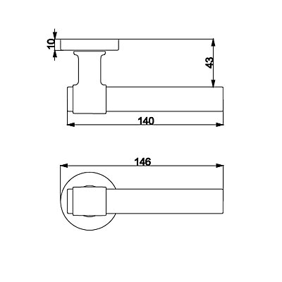 Çebi Bria Modeli Yale Çzigili Kapı Kolu Mat Gold/Altın (A5232919030235) - Çebi (1)