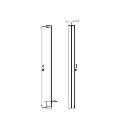Çebi Sina Modeli Çekme Kol Mat Siyah 850mm (A5249850224) - Çebi (1)
