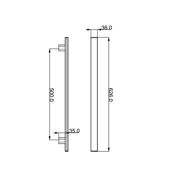 Çebi Zula Modeli Çekme Kol Mat Sarı 500mm (A5252500235) - 2