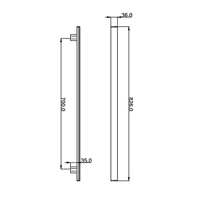Çebi Zula Modeli Çekme Kol Mat Siyah 700 mm (A5252700224) - Çebi (1)