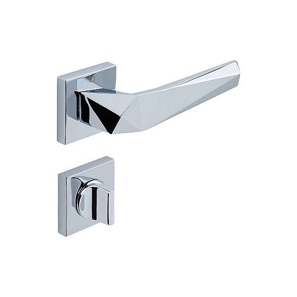 Çebi Pira Modeli Kare Rozetli Wc Kapı Kolu Krom (A527113102) - 2