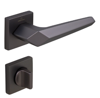 Çebi Sata Modeli Kare Rozetli WC Kapı Kolu Mat Siyah (A528113 PC24) - Çebi (1)