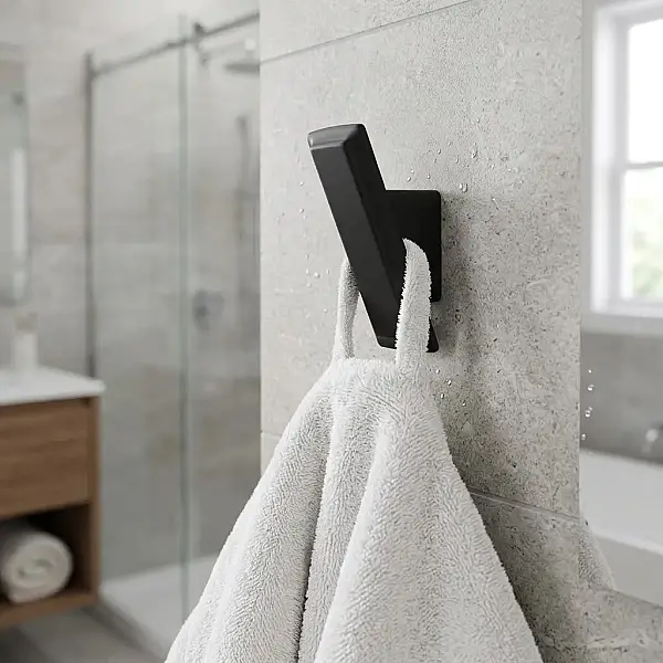 Çebi Portmanto/ Banyo Askısı Mat Siyah Renk (A7104010 PC24) - 1