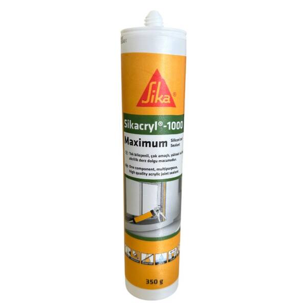 Sika cryl 1000 Maximum Beyaz Mastik 350gr Akrilik Macun (TUT28 ) - 1