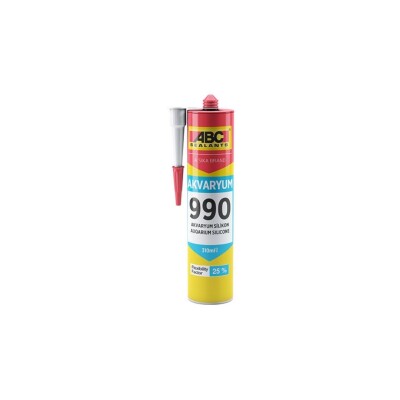 Abc 990 Şeffaf Akvaryum Silikonu 310ml (SS800-23) - ABC Kimya