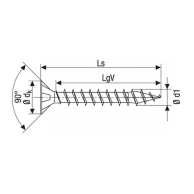 Abc Spax 4*50 MDF Vidası 1000 Adet (A450-15) - 5