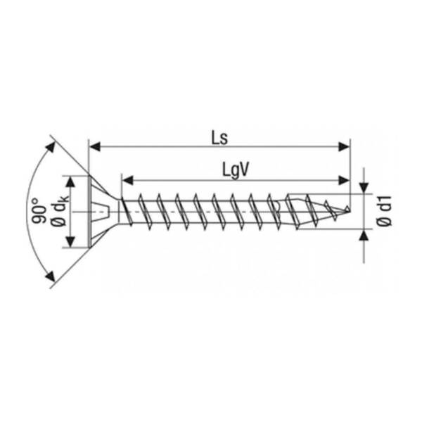 Abc Spax 4*50 MDF Vidası 1000 Adet (A450-15) - 5