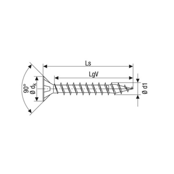 Abc Spax 3,5*30 Mdf Vidası Sarı 1000 Adet (A3530-05) - 3