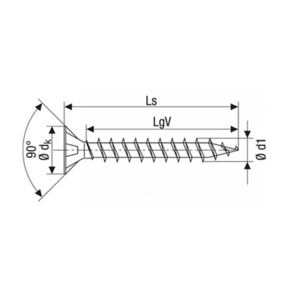 Abc Spax 6*70 Mdf Vidası 1000 Adet (A670-15) - 2