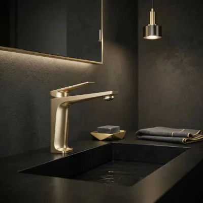 Acar Matte Gold Lavabo Bataryası (34.01.220) - 1
