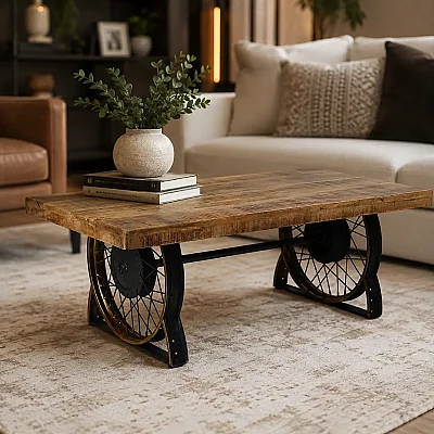 Ahşap Orta Sehpa 122*61*43 cm (AK.HV0034) - 1
