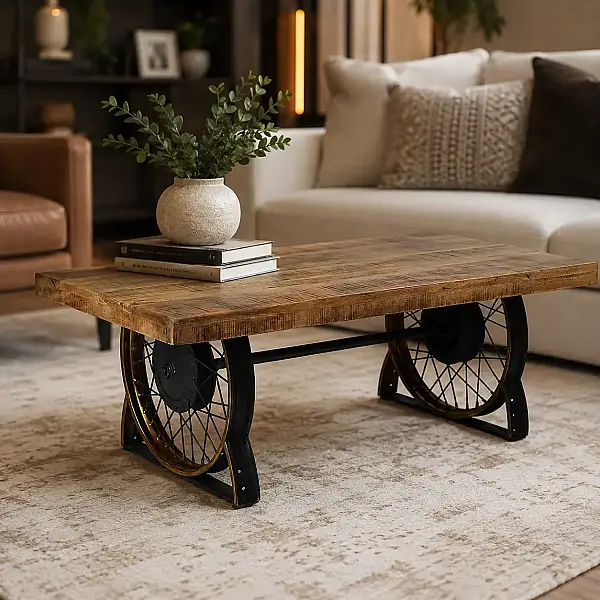 Ahşap Orta Sehpa 122*61*43 cm (AK.HV0034) - 1
