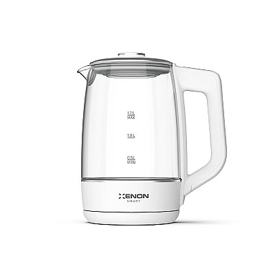 Akıllı Kettle | 2200W, 1.7 Litre, Mobil Kontrol, Sesli Asistan, Akıllı Cam Su Isıtıcı, Beyaz (X7103_M0) - Xenon Smart (1)
