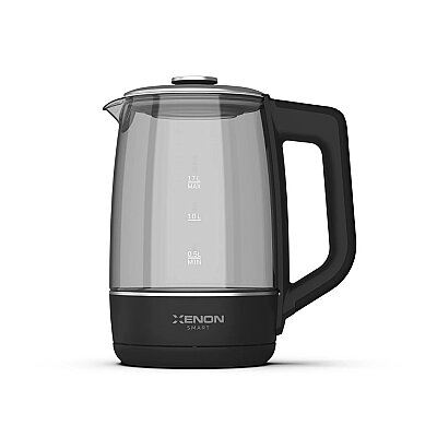 Akıllı Kettle | 2200W, 1.7 Litre, Mobil Kontrol, Sesli Asistan, Akıllı Cam Su Isıtıcı, Siyah (X7103_M1) - Xenon Smart (1)