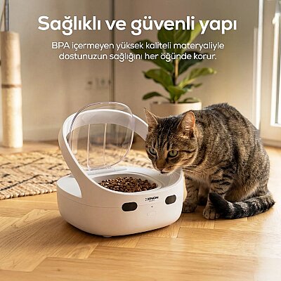 Akıllı Mama Kabı | RFID, Mobil Kontrol, 400ml Kase, 3 Modlu, Kedi Köpek Uyumlu (X8607) - 3