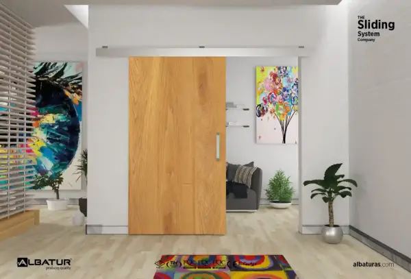 Albatur 120kg Ayarlı Sürme Kapı Sistemi Rulmanlı Frensiz - Ray Hariçtir (9700) - 1