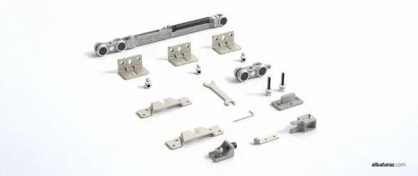 Albatur 120kg Ayarlı Sürme Kapı Sistemi Rulmanlı Tek Frenli - Ray Hariçtir (120-9701-1600) - 2