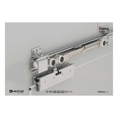 Albatur 120kg Çift Yöne Sürme Cam Kapı Sistemi (123-9920-1200) - Albatur (1)