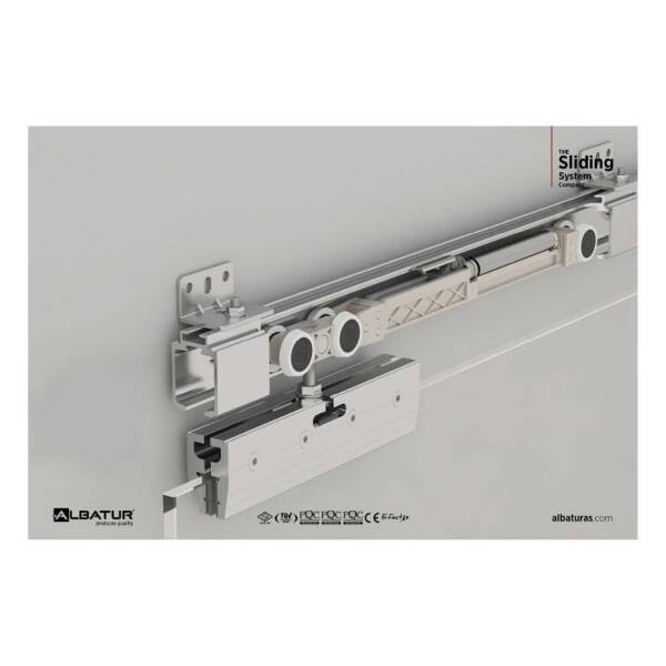 Albatur 120kg Çift Yöne Sürme Cam Kapı Sistemi (123-9920-1200) - 2