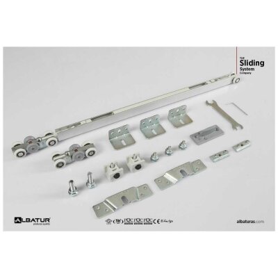 Albatur Çift Yöne Frenli sürme Kapı Sistemi 60kg (120-9010-1410) - 3