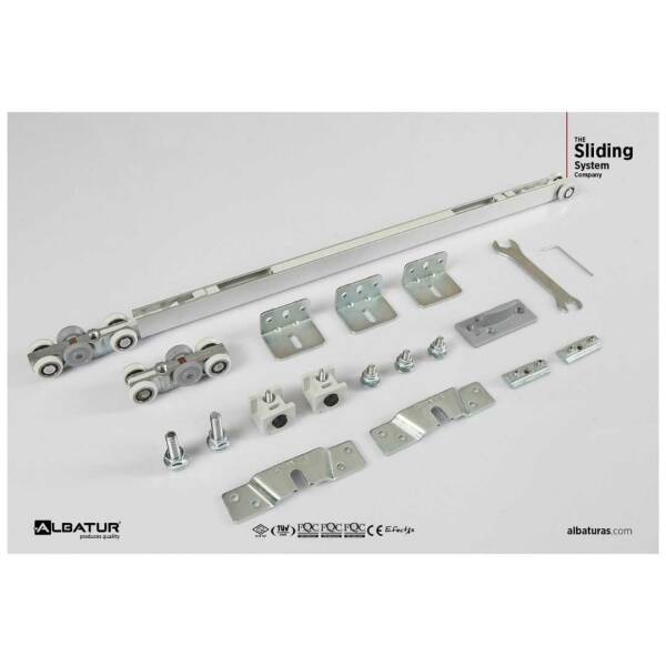 Albatur Çift Yöne Frenli sürme Kapı Sistemi 60kg (120-9010-1410) - 3