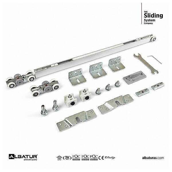 Albatur Çift Yöne Frenli sürme Kapı Sistemi 60kg (120-9010-1410) - 3