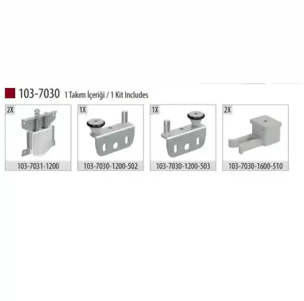 Albatur Sürgü Kapak Mekanizması 75kg Tek Kapaklık (103-7032-1200) - 2