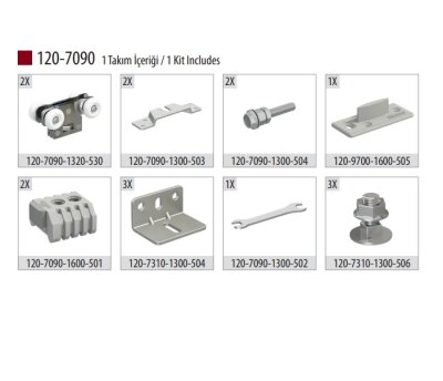 Albatur Sürgülü Kapı Mekanizması 80kg (7090) - Albatur (1)