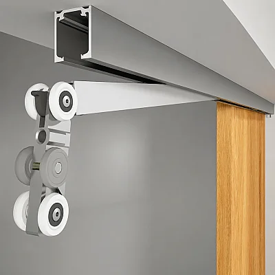 Albatur Sürme Kapı Alüminyum Üst Ray 1 Metre (150-9780-1410-1000) - 1