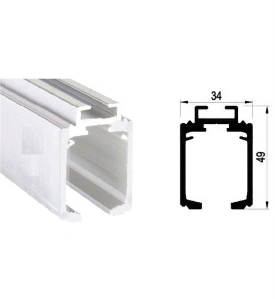 Albatur Sürme Kapı Sistemi Rayı 1 Metre (150-9750-1400) - 1