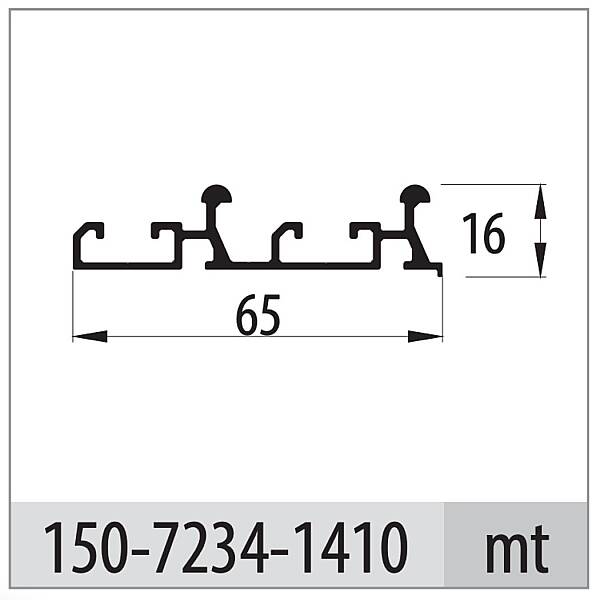 Albatur Sürme Üst Ray Mat Eloksal 2 Metre (150-7234-1410-2000) - 1