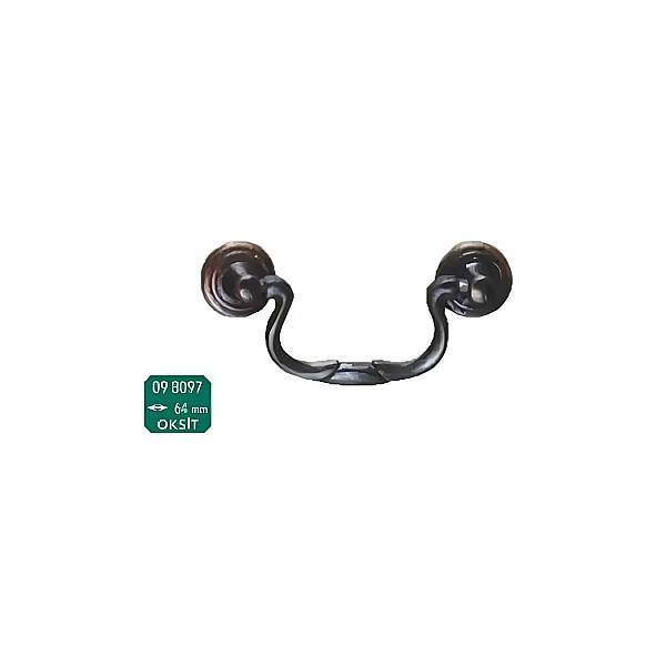 Antik Bronze Sallantı Kulp Oksit (09-8097O) - 2
