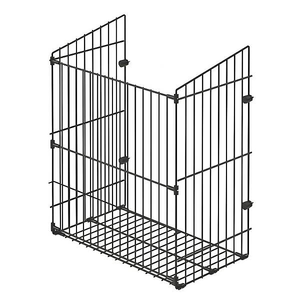 Starax Kapağa Monte Demonte Çamaşır Sepeti Antrasit Renk Modül 30cm (S-8121-A) - 2