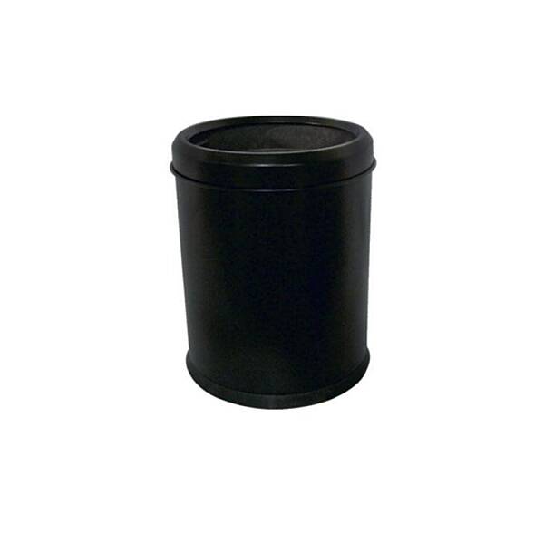 Arı Metal Kapaksız Çöp Kovası Siyah 5 Litre (7653-S) - 1