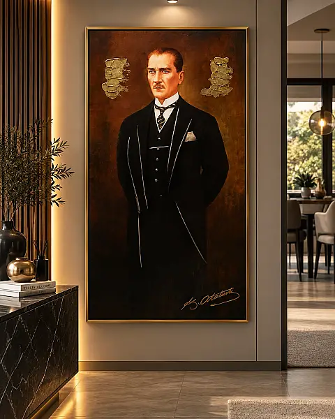 Atatürk Portre Renkli Tablo (CT157) - 1