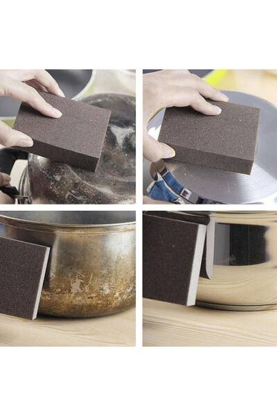 Atlas 98X123X10mm Z120 2 Taraflı Sünger Zımpara 120 Kum Takoz Zımpara (78072753576) - 4