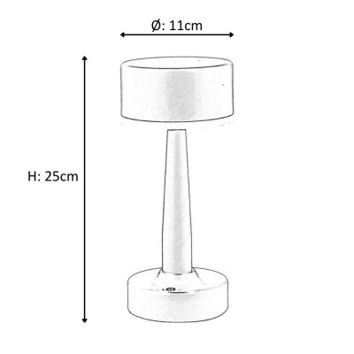 Avonni 64005 Ailesi Eskitme Şarjlı Masa Lambası Krom Renk (ML-64005-K) - 3