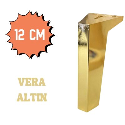 Ayder Vera Ayak 12cm Altın Renk Metal Mobilya Ayağı (Y-1260-12-05) - Ayder