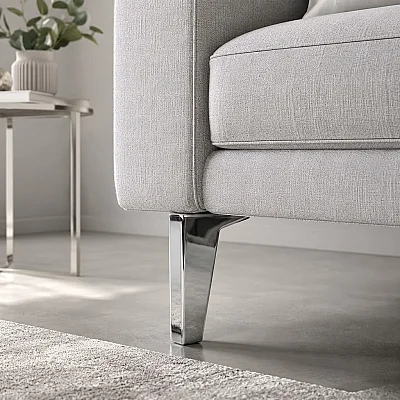 Ayder Vera Ayak 12cm Krom Renk Metal Mobilya Ayağı (Y-1220-12-18) - 1