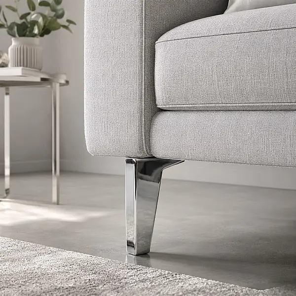 Ayder Vera Ayak 12cm Krom Renk Metal Mobilya Ayağı (Y-1220-12-18) - 1