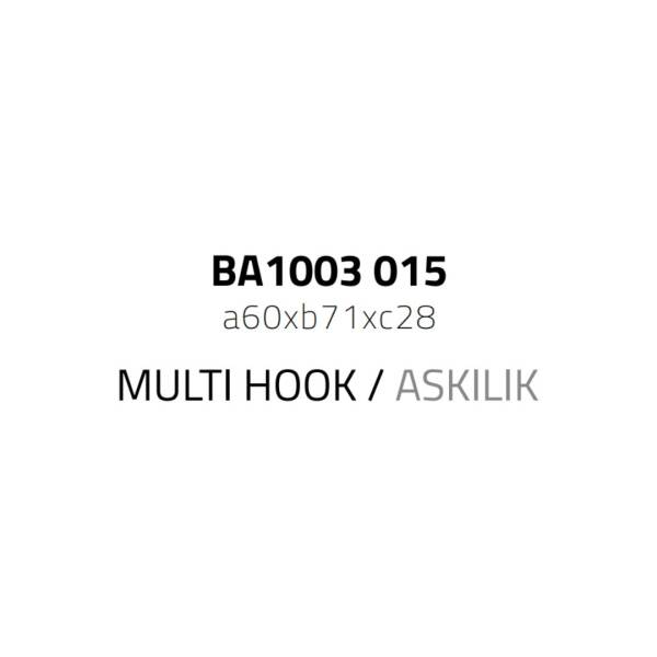 System Duvara Montajlı Çok Askılık Krom Renk (BA1003 015 CR) - 2
