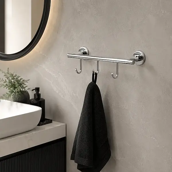 System Duvara Montajlı Çok Askılık Krom Renk (BA1003 015 CR) - 1