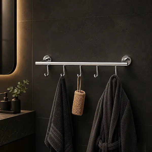 System Hoop Uzun Havluluk Duvara Montajlı Krom Renk (BA1003 016 CR) - 1