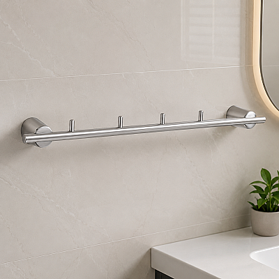 System Pro-Tech Çoklu Askılık Krom Renk (BA1007 016 CR) - System Banyo (1)