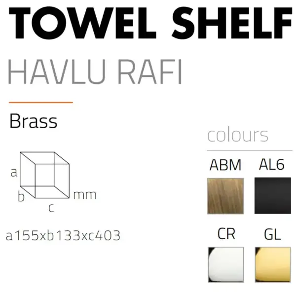 System Banyo Havlu Rafı Siyah Renk (BA1039 039 AL6) - 2