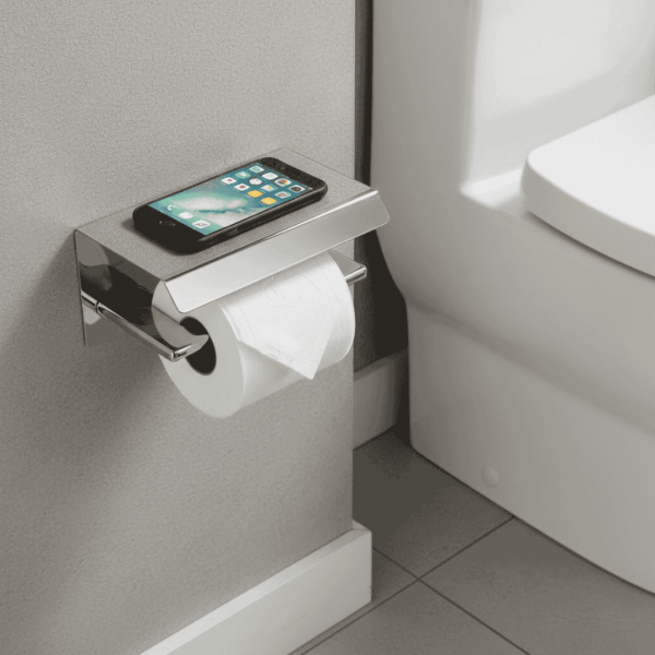 System Slimo Kapaklı Tuvalet Kağıtlığı Krom Renk (BA1040 011 CR) - 2